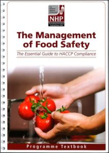 NHP Course Book, National Hygiene Partnership. NHP Level 3 Food Safety, Level 3 HACCP Courses, Management of Food Safety and HACCP